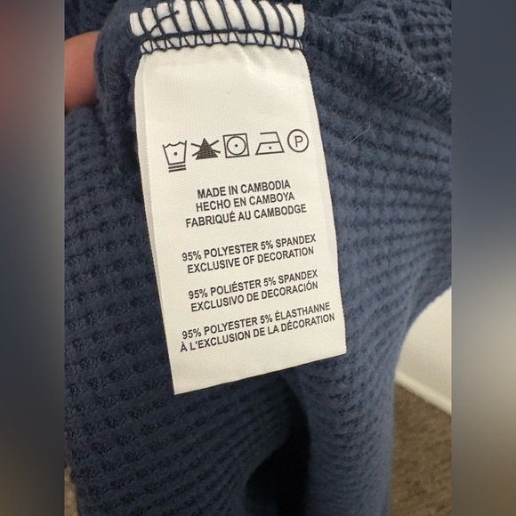 RAINFOREST Textured Navy Hoodie - Picture 5 of 5